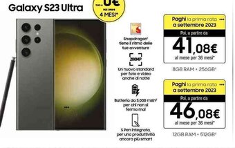 Trony Samsung Galaxy S23 Ultra offerta