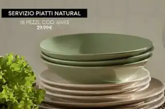 Conforama Servizio Piatti Natural offerta