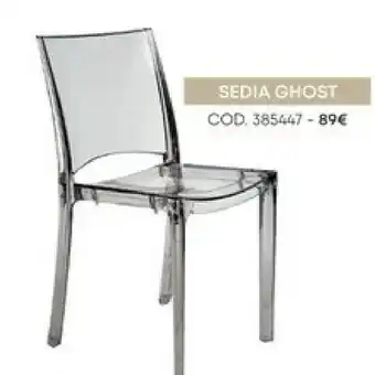 Conforama Sedia Ghost offerta