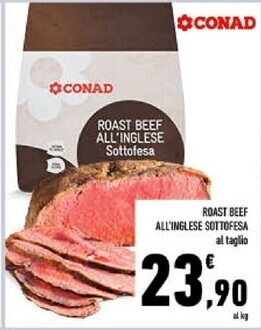 Conad roast beef all'inglese sottofesa