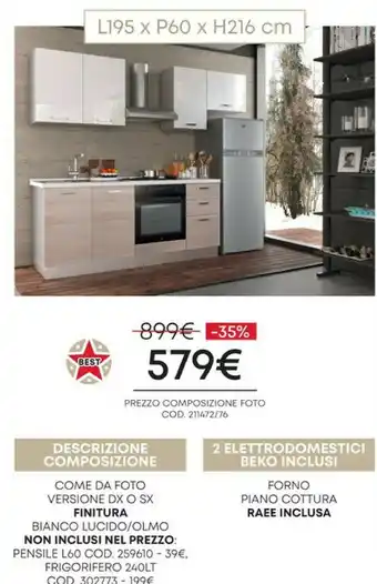 Conforama Beko Descrizione Composizione 2 Elettrodomestici offerta