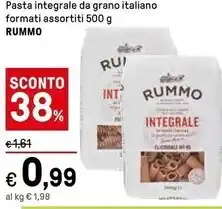 Iper La Grande Rummo pasta integrale da grano italiano offerta