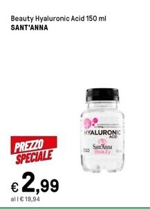 Iper La Grande Sant'anna beauty hyaluronic acid offerta