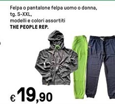 Iper La Grande The people rep. felpa o pantalone felpa uomo o donna offerta