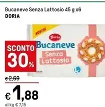 Iper La Grande Doria bucaneve senza lattosio offerta