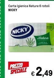 Iper La Grande Nicky rotoli di carta offerta