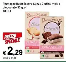 Iper La Grande Bauli plumcake buon essere senza glutine offerta