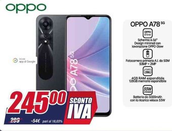 Trony OPPO A78 5G offerta