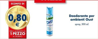 Deodorante per ambienti Oust spray, 300 ml