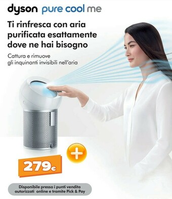 Expert Dyson Dyson Pure Cool Me purificatore 59 dB Argento, Bianco 40 W offerta