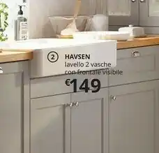 Havsen Lavello 2 Vasche Con Fontale Visibile