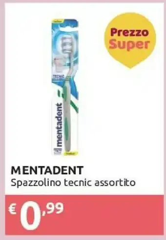Ipersoap Mentadent Spazzolino Tecnic offerta