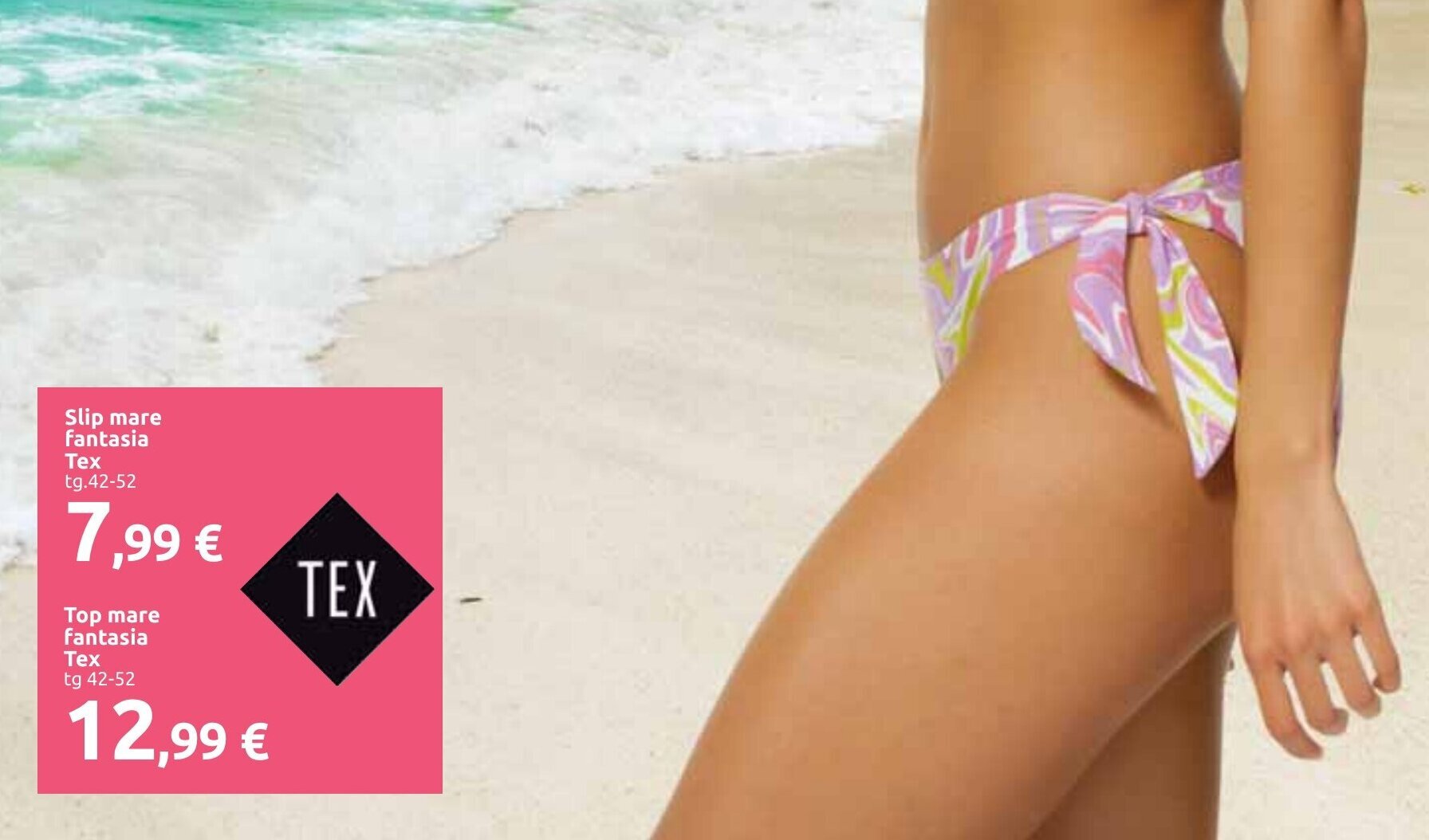 Carrefour Tex Slip mare fantasia 42-52 offerta