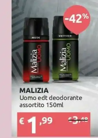 Ipersoap Malizia Uomo Edt Deodorante offerta