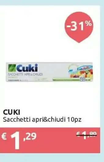 Ipersoap Cuki Sacchetti Apri & Chiudi 10 Pz offerta