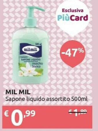 Ipersoap Milmil Sapone Liquido 500 Ml offerta