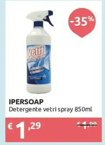 Ipersoap Ipersoap Detergente Vetri Spray 850 Ml offerta