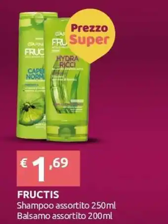 Ipersoap Garnier Fructis 250ml Unisex Non Professionale Shampoo offerta