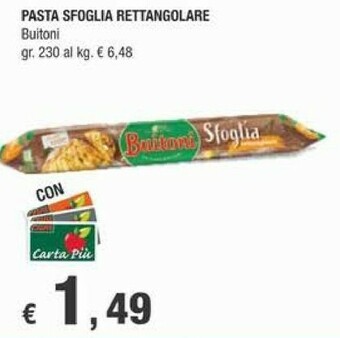 Crai Buitoni La Sfoglia Rettangolare offerta