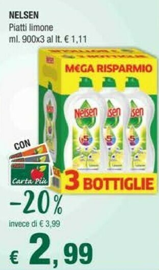 Crai Nelsen Piatti Limone offerta