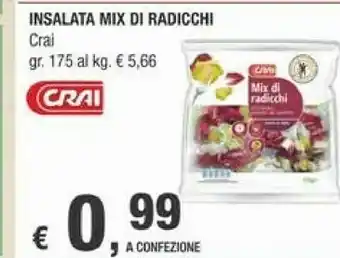 Crai Crai Insalata Mix Di Radicchi offerta