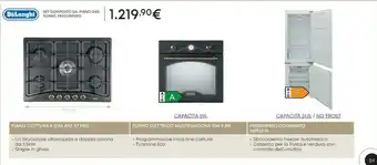 Conforama DeLonghi ROF 57 PRO Piano Cottura Avena Incorporato Gas 5 Fornello(i) offerta