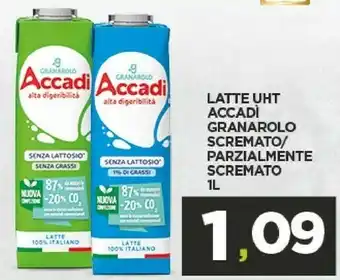 Despar Granarolo Latte Accadì Parzialmente Scremato 1000 G(ml) offerta