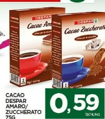 Despar Despar - Cacao Amaro 75 G(ml) offerta