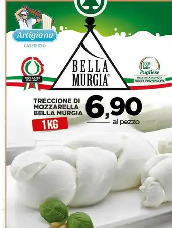 Artigiana Caseificio Treccione Di Mozzarella Bella Murgia 1000 G