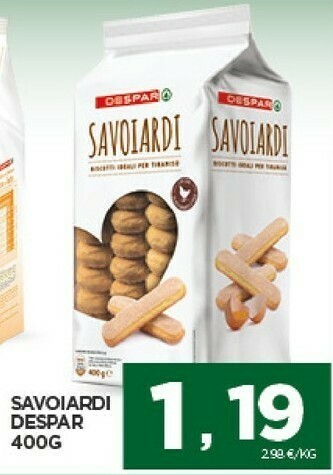 Despar Despar - Savoiardi Biscotti Fragranti Ideali Per Tiramisù offerta