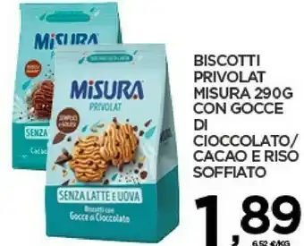 Despar Misura Privolat Biscotti Con Cacao E Riso Soffiato 290 G(ml) offerta