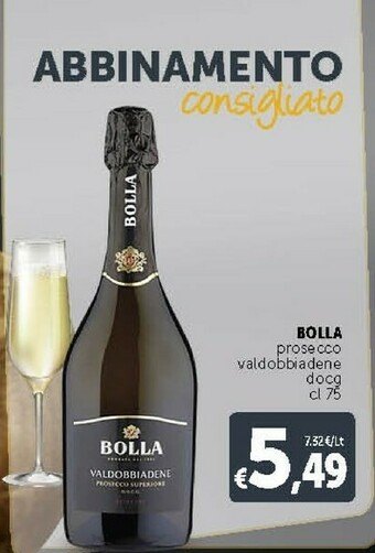 Deco Supermercati Bolla - Valdobbiadene Prosecco Superiore DOCG 750 G(ml) offerta
