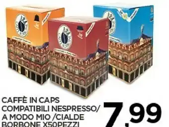 Despar Caffe borbone Caffe In Caps Compatibili Nespresso A Modo Mio/ Cialde offerta