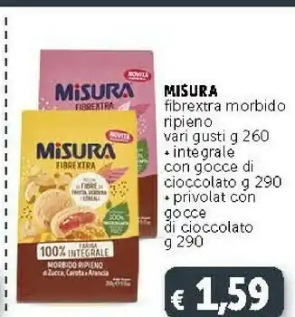 Deco Supermercati Misura Fibrextra Gocce Di Cioccolato offerta