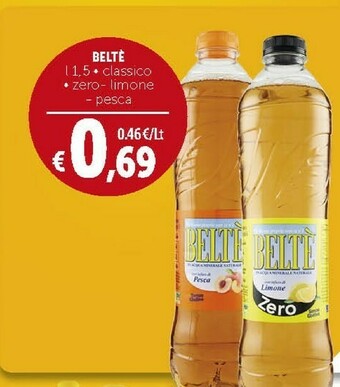Deco Supermercati Nestlè Vera - Beltè Con Limone Infuso Zero Calorie 1500 G(ml) offerta