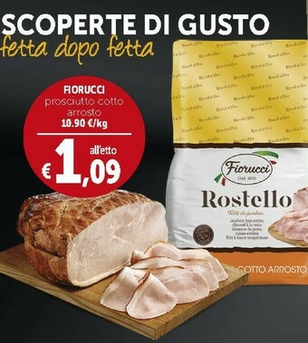 Deco Supermercati Fiorucci Prosciutto Cotto Arrosto offerta