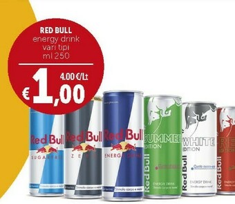 Deco Supermercati Red bull Energy Drink 250 G(ml) offerta