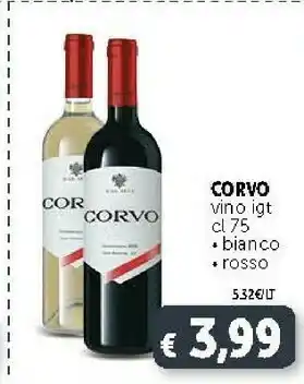 Deco Supermercati Corvo Vino Igt Bianco offerta