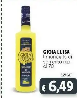 Deco Supermercati Gioia luisa Limoncello Di Sorrento Igp offerta