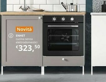 IKEA Novita Enhet Cucina Senza Elettrodomestici offerta