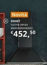 IKEA Novita Enhet Cucina Senza Elettrodomestici offerta