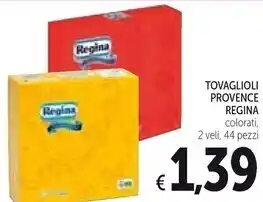 Spazio Conad Regina tovaglioli provence offerta