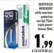 Conad Margherita Mentadent dentifricio offerta