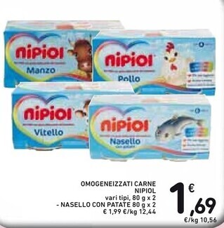Nipiol omogeneizzati carne