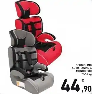 Spazio Conad Mondo tuo seggiolino auto racing 4 offerta