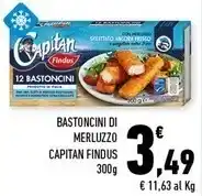 Conad Margherita Capitan findus bastoncini di merluzzo offerta