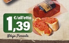 Conad Margherita San vincenzo nduja piccante offerta