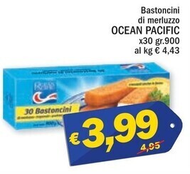 Ocean pacific bastoncini di merluzzo