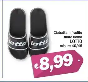 Ard Discount Lotto ciabatta infradito mare uomo offerta