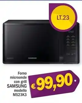Samsung forno microonde con grill